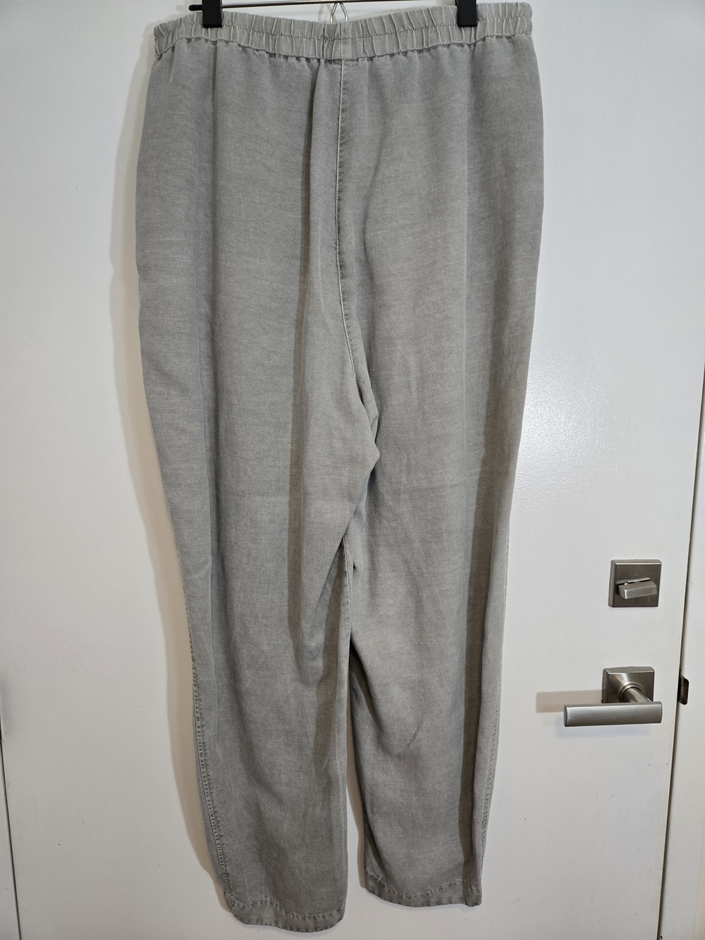 OSKA Wide-leg Barrel Leg Lyocell/ Linen Trousers - Grey & Soft! - Picture 3 of 7